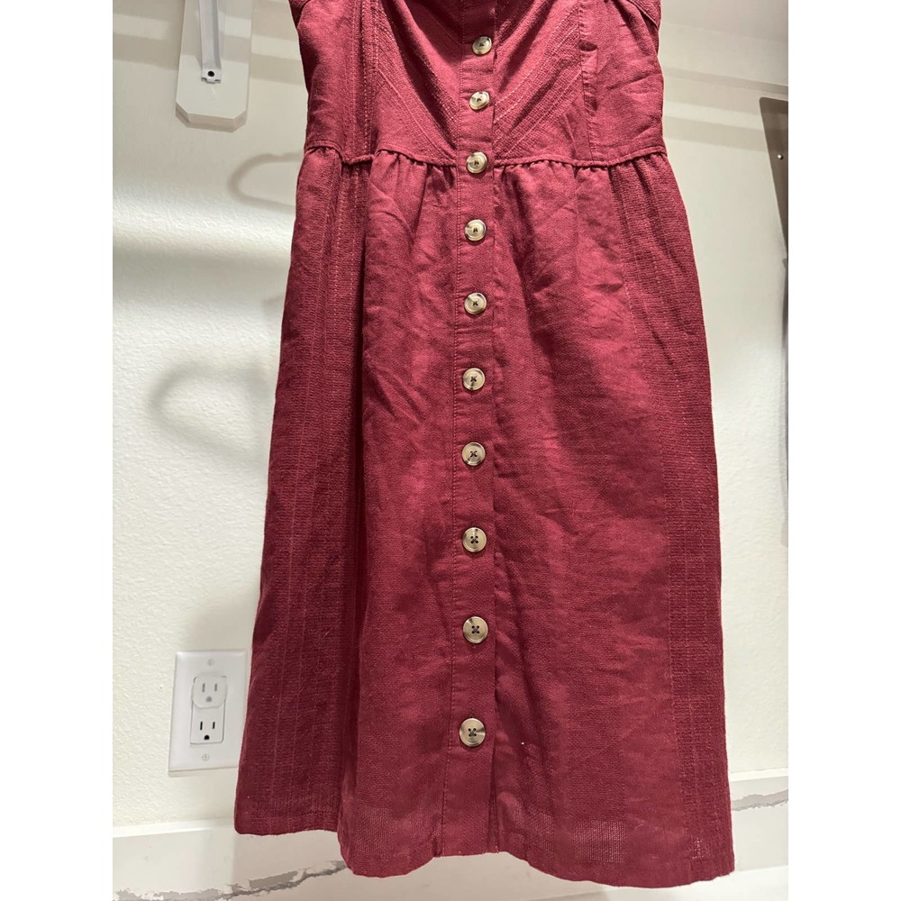 Universal Threads Maroon Embroidered Dress‎ Size Small